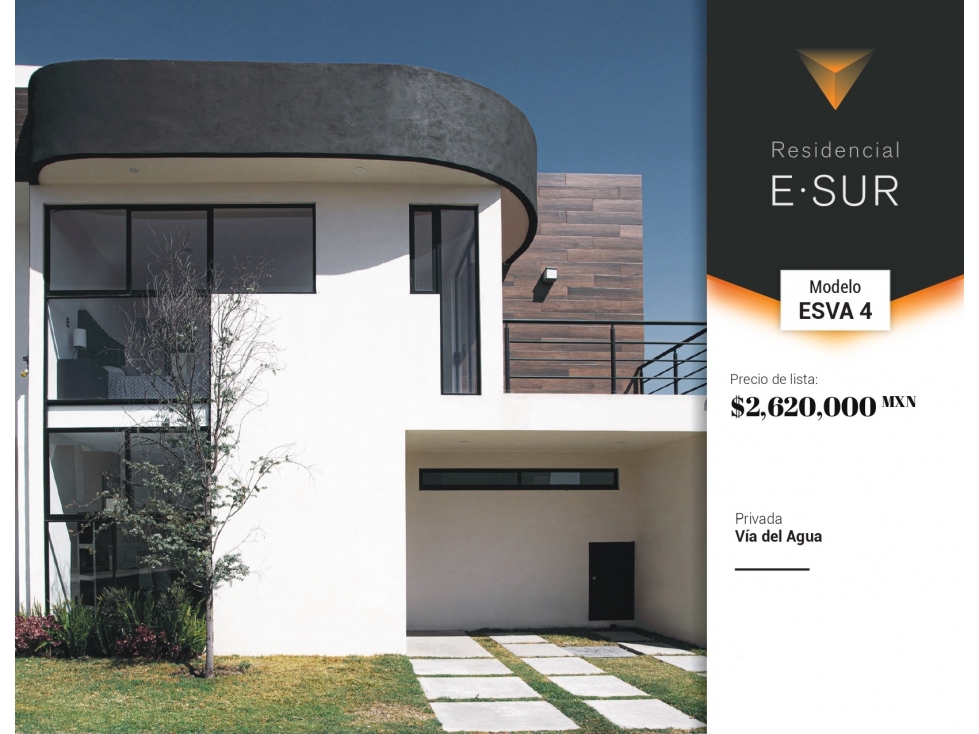 Casa E4: 3 recamaras Residencial E-SUR, en Pachuca 145m2.