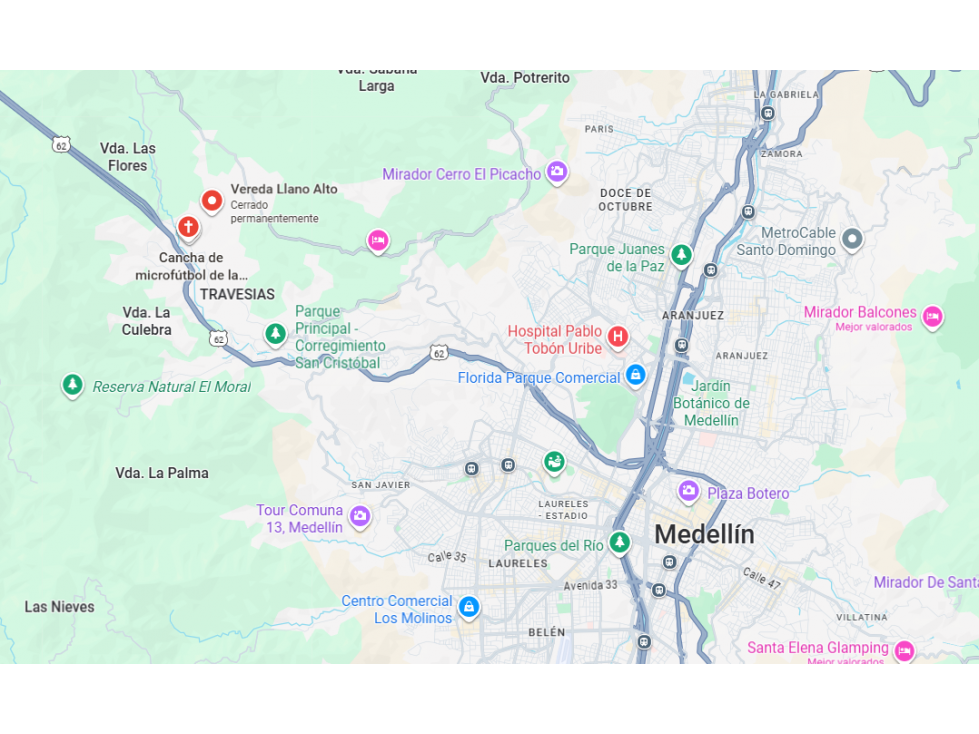 Lote - Terreno en Vereda El Llano, Medellin
