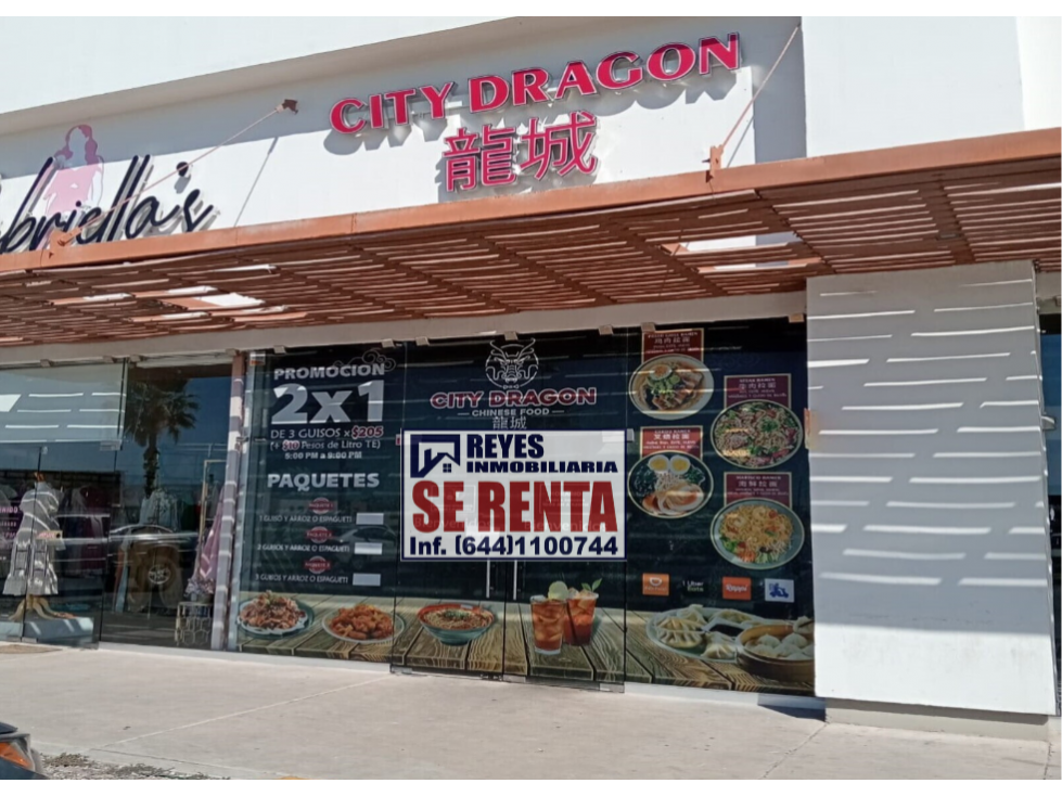 SE RENTA LOCAL PLAZA PUERTA OBREGON AL NORTE DE CD.OBREGON SONORA - 1