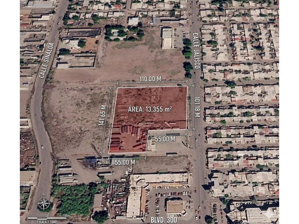 SE VENDE TERRENO C. JALISCO EN CD. OBREGÒN, SONORA. - 1