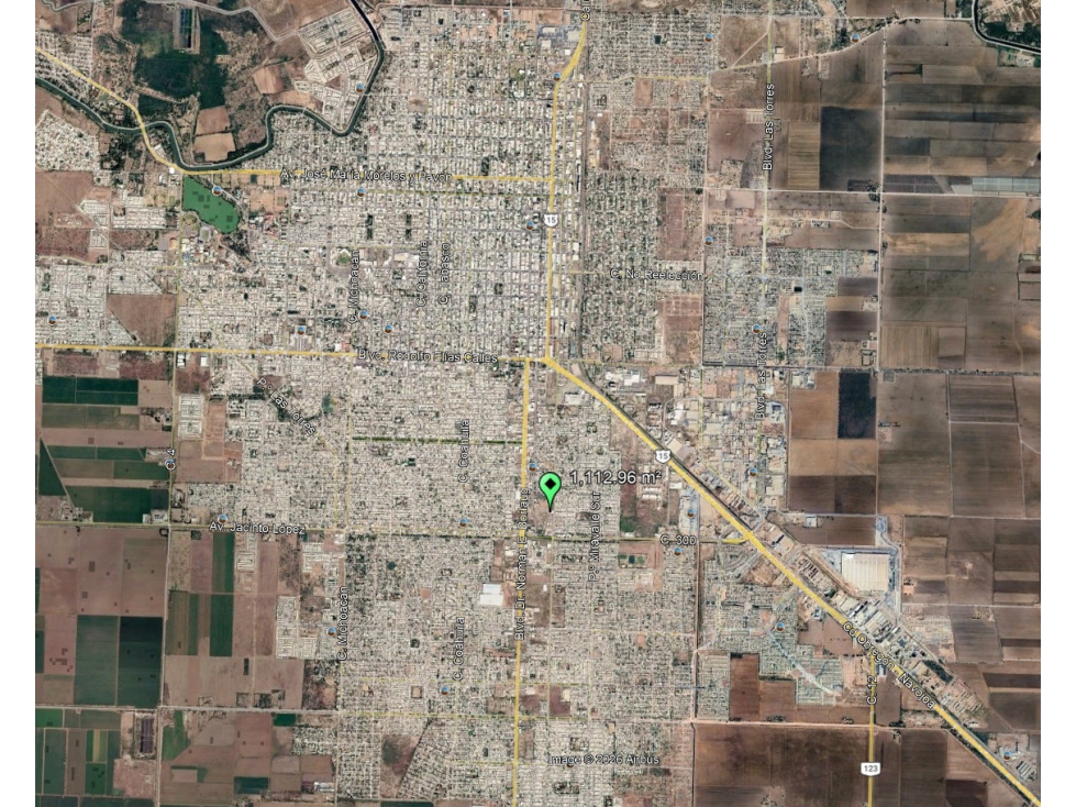 SE VENDE TERRENO SOBRE C. JALISCO EN OBREGÒN, SONORA. - 4