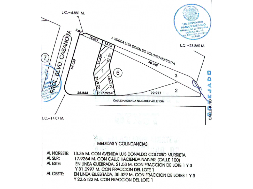 SE VENDE TERRENO ENTRADA A MISIONEROS CALLE 100 CD.OBREGON SON. - 3