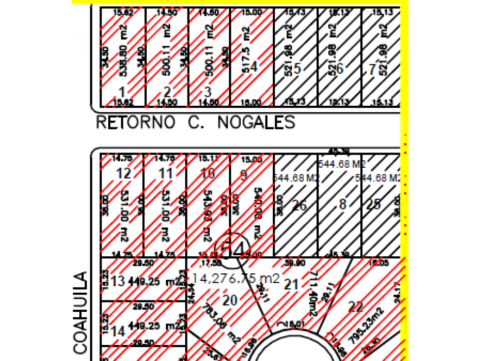 SE VENDE TERRENO C. NOGALES ZONA RESIDENCIAL NORTE EN CD. OBREGÓN. - 4