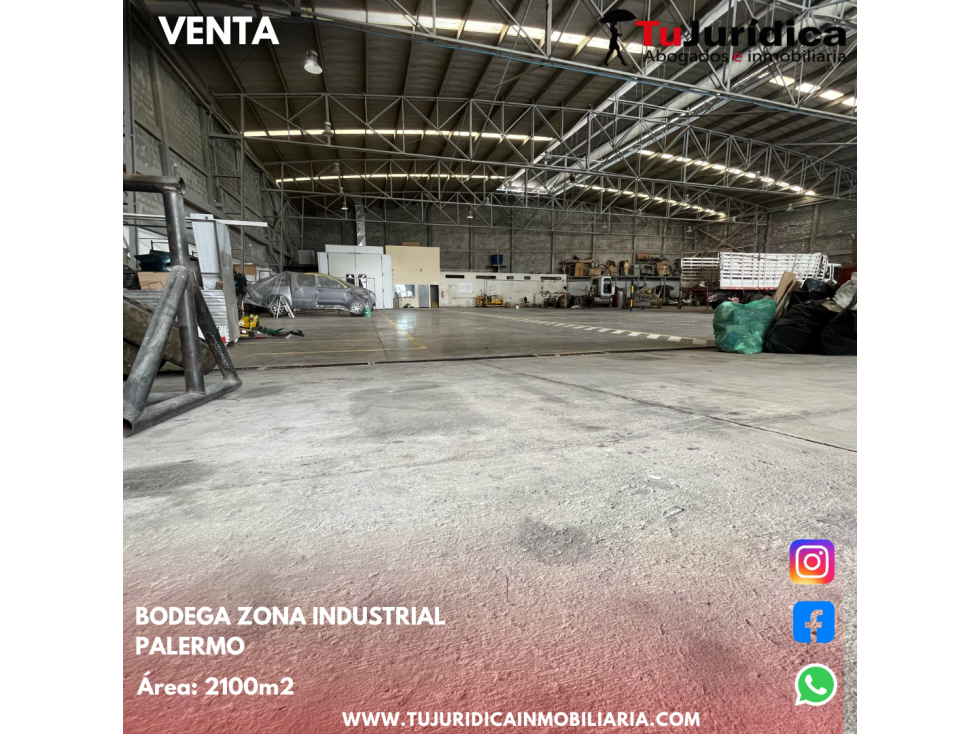 SE ARRIENDA ESPECTACULAR BODEGA ZONA INSDUSTRIAL PALERMO - 2