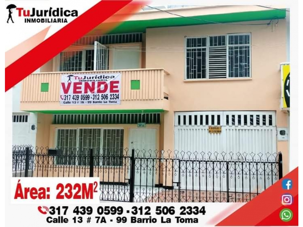SE VENDE CASA 2P - BARRIO ALTICO NEIVA (HUILA -COL) - 1