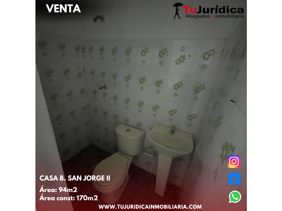 SE VENDE CASA B. SAN JORGE II - NEIVA (HUILA-COL) - 2