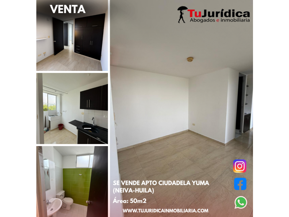 SE VENDE APTO CIUDADELA YUMA (NEIVA-HUILA)