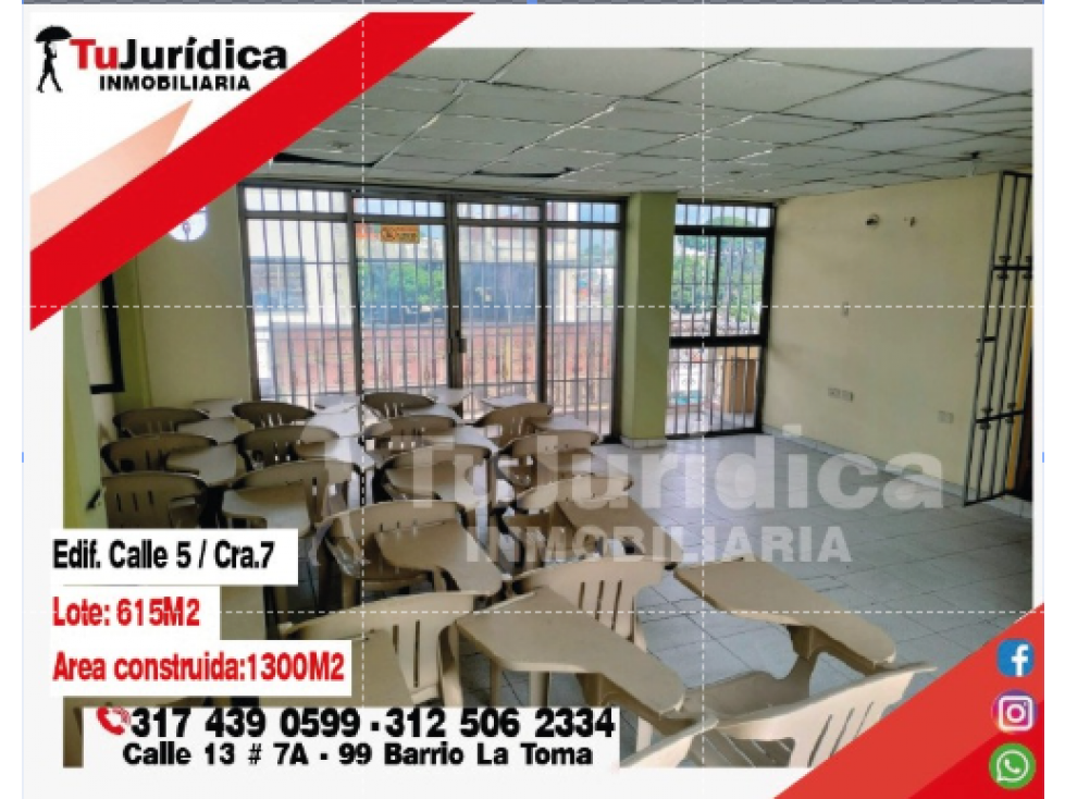 SE ARRIENDA EDIFICIO 4 PISOS CENTRO NEIVA - EDIFICACION INSTITUCIONAL - 1