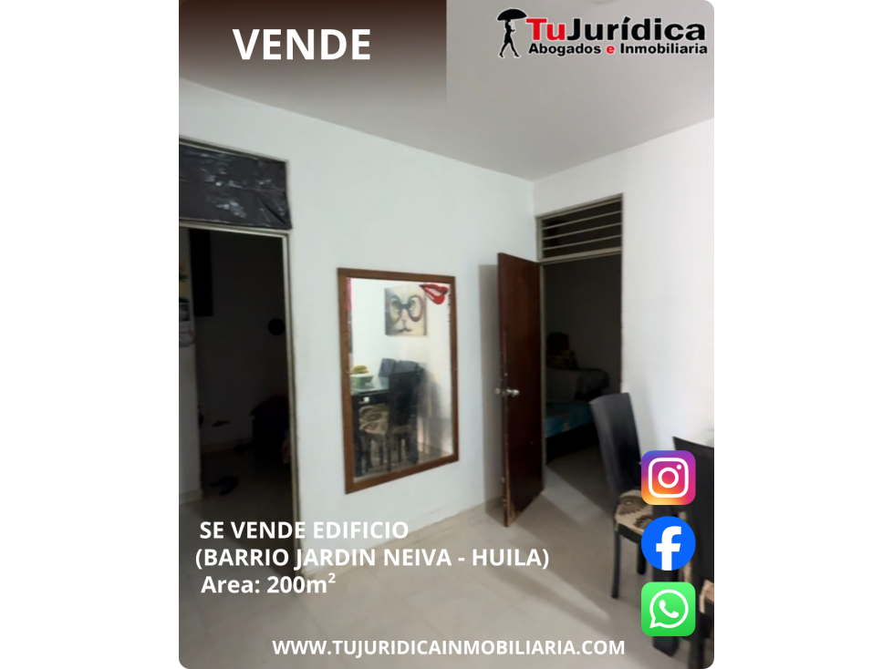 SE VENDE EDIFICIO - BARRIO JARDIN (NEIVA - HUILA) - 2