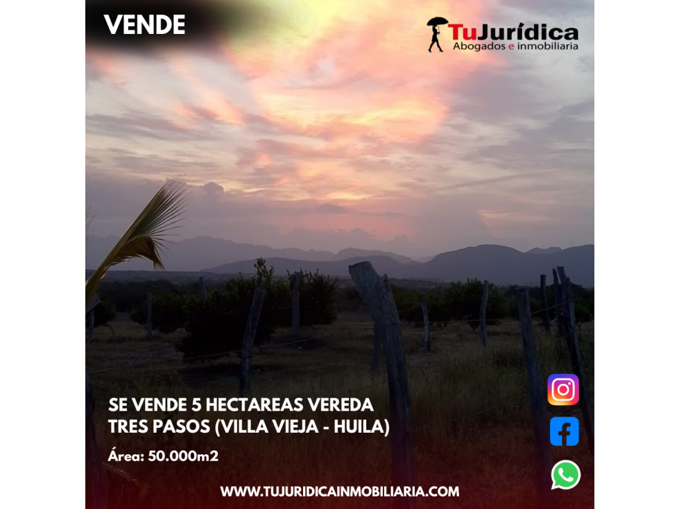 SE VENDE 5 HECTAREAS VEREDA TRES PASOS (VILLA VIEJA - HUILA) — foto 2