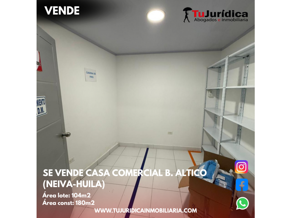 SE VENDE CASA COMERCIAL B. ALTICO (NEIVA-HUILA) — foto 2
