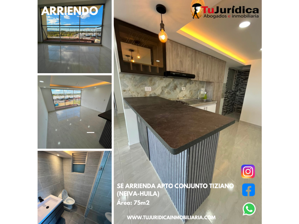 SE ARRIENDA APTO CONJUNTO TIZIANO (NEIVA-HUILA)