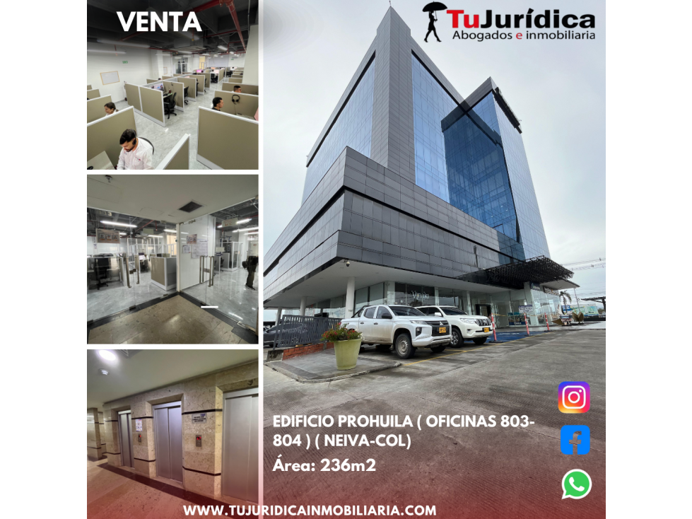 SE VENDE OFICINA 803 EDIFCIO PROHUILA (NEIVA-HUILA) - 1