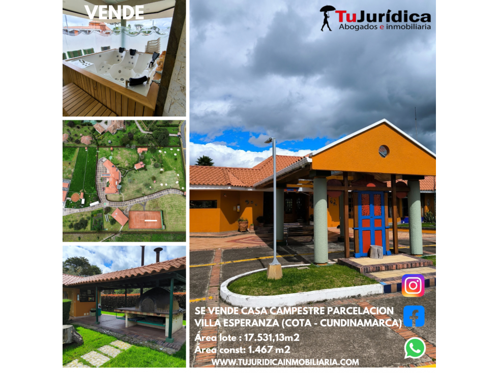 SE VENDE CASA CAMP PARCELACION VILLA ESPERANZA (COTA - CUNDINAMARCA) - 1