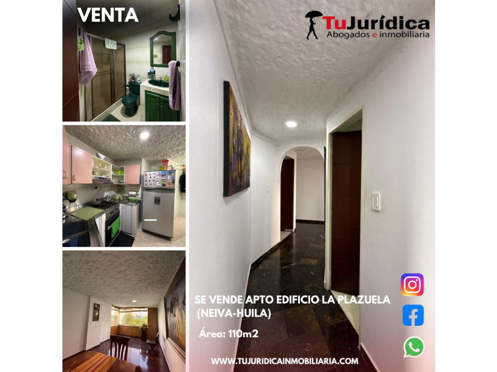SE VENDE APTO EDIFICIO LA PLAZUELA (NEIVA-HUILA) - 1