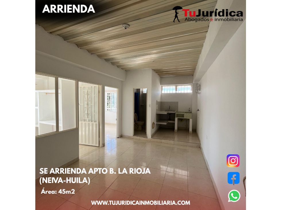 SE ARRIENDA ESPECTACULAR APTO B. LA RIOJA NEIVA (HUI-COL) - 4