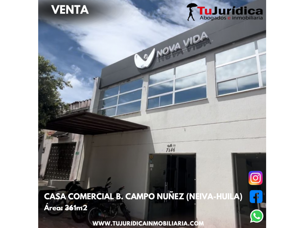 SE VENDE CASA COMERCIAL B. CAMPO NUÑEZ NEIVA (HUI-COL) - 2