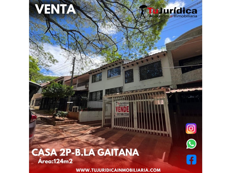 SE VENDE ESPECTACULAR CASA 2 P B/ GAITANA NEI (HUI-COL)