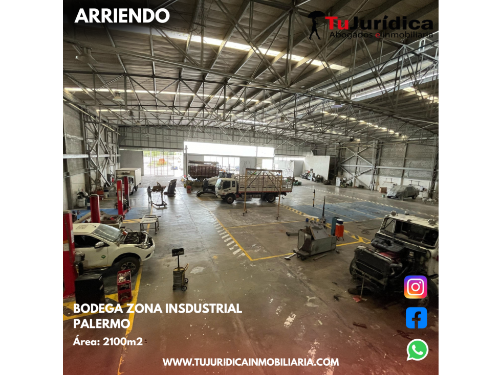 SE ARRIENDA ESPECTACULAR BODEGA ZONA INSDUSTRIAL PALERMO - 3