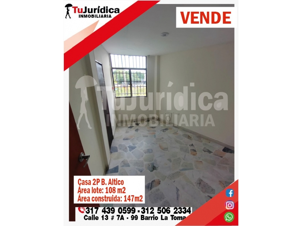VENDE CASA 2P B. ALTICO - NEIVA (HUILA-COL) - 2
