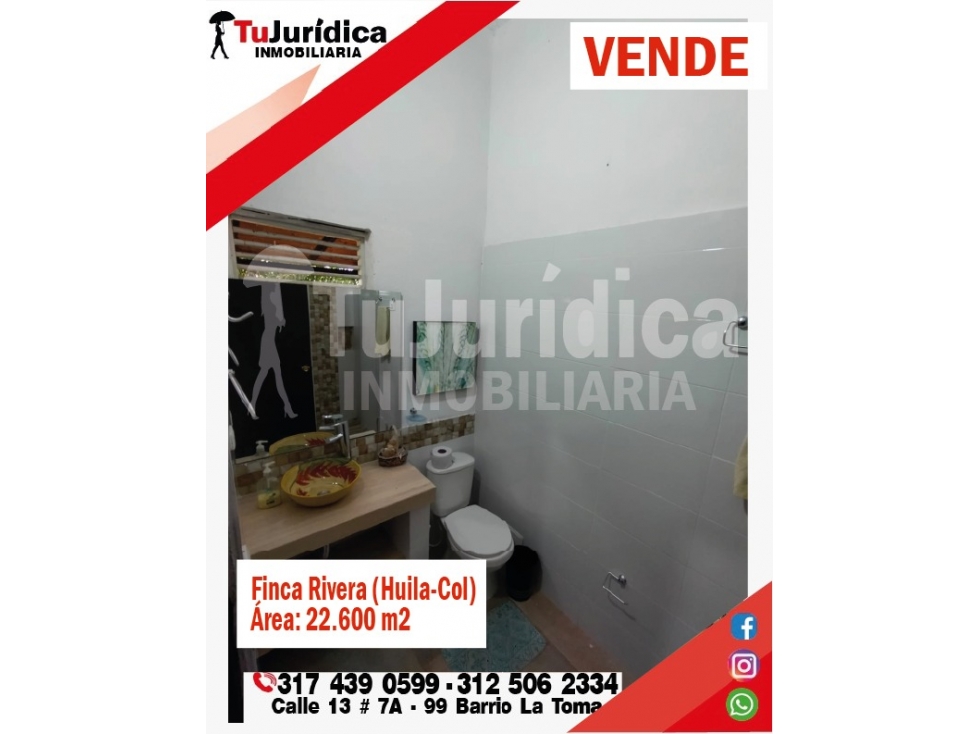 SE VENDE ESPECTACULAR FINCA - RIVERA (HUILA -COL) - 2