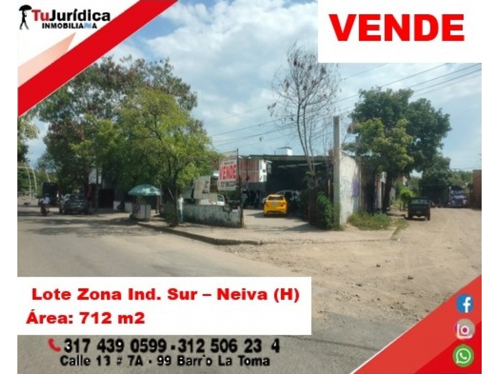 SE VENDE ESPECTACULAR LOTE ZONA INDUSTRIAL SUR - NEIVA (HUILA-COL) - 2
