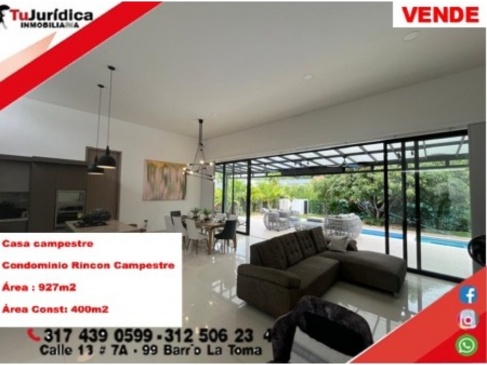 SE VENDE ESPECTACULAR CASA CAMP. - CC RINCON CAMPESTRE - RIVERA (H) - 2