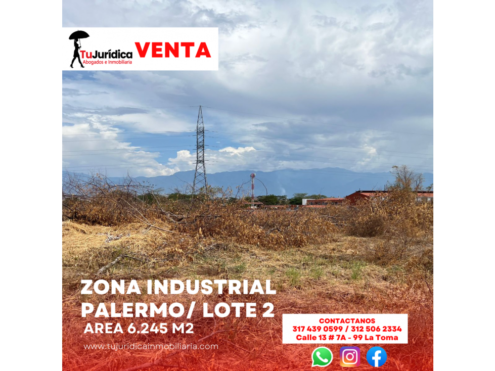 SE VENDE LOTE 2 ZONA INDUSTRIAL PALERMO - 1