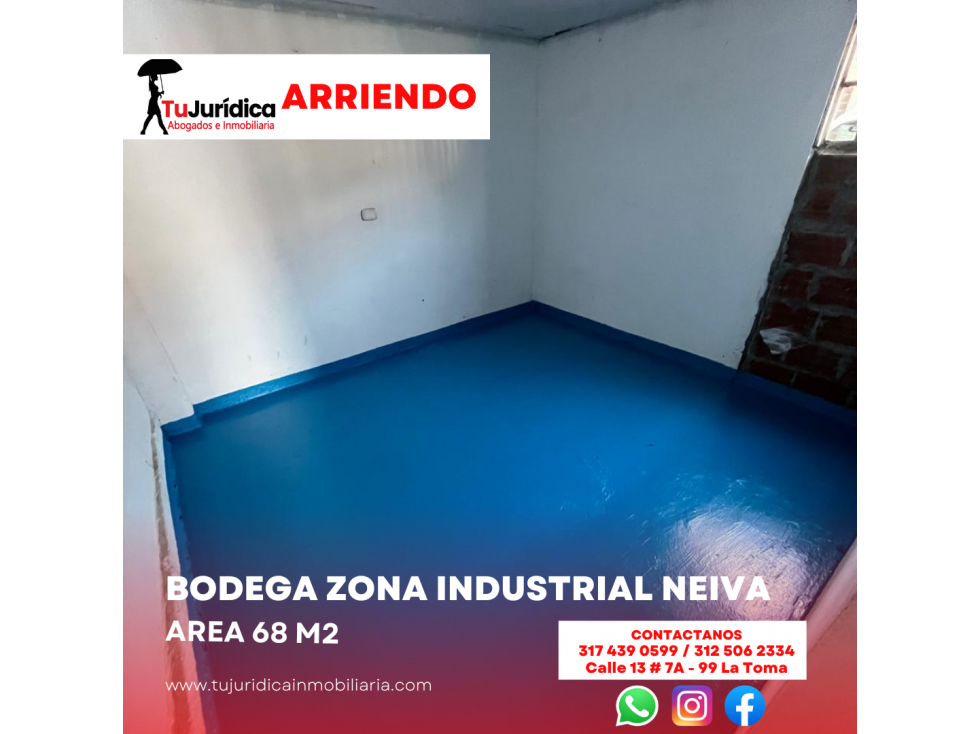 SE ARRIENDA BODEGA ZONA INDUSTRIAL NEIVA (HUI-COL) - 3