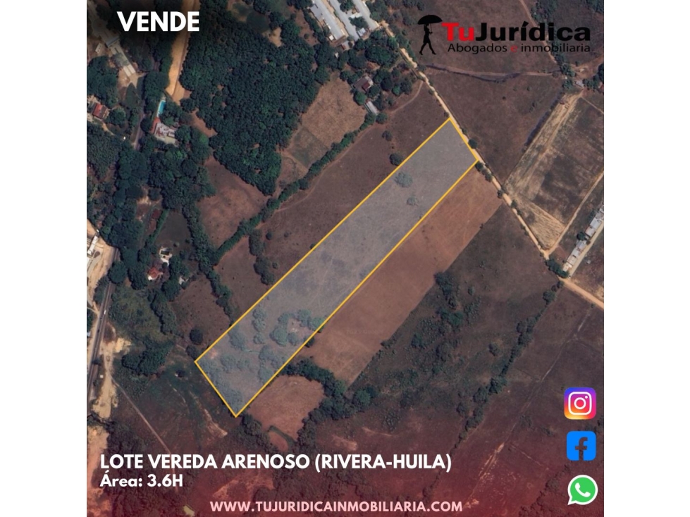 SE VENDE LOTE VEREDA ARENOSO (RIVERA-HUILA) - 2