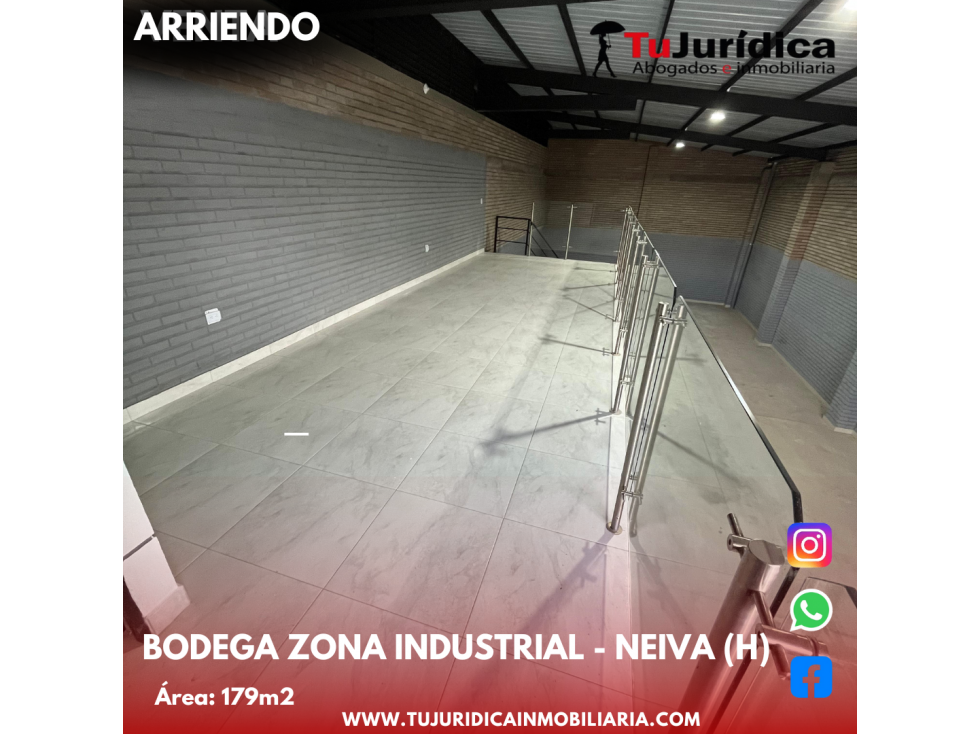 SE ARRIENDA ESPECTACULAR BODEGA ZONA INDUSTRIAL(SUR) NEIVA (HUI-COL) - 3