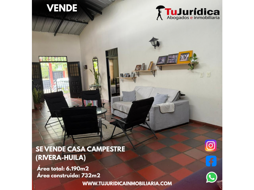 SE VENDE CASA CAMPESTRE VEREDA RIVERITA (RIVERA-HUILA) - 3