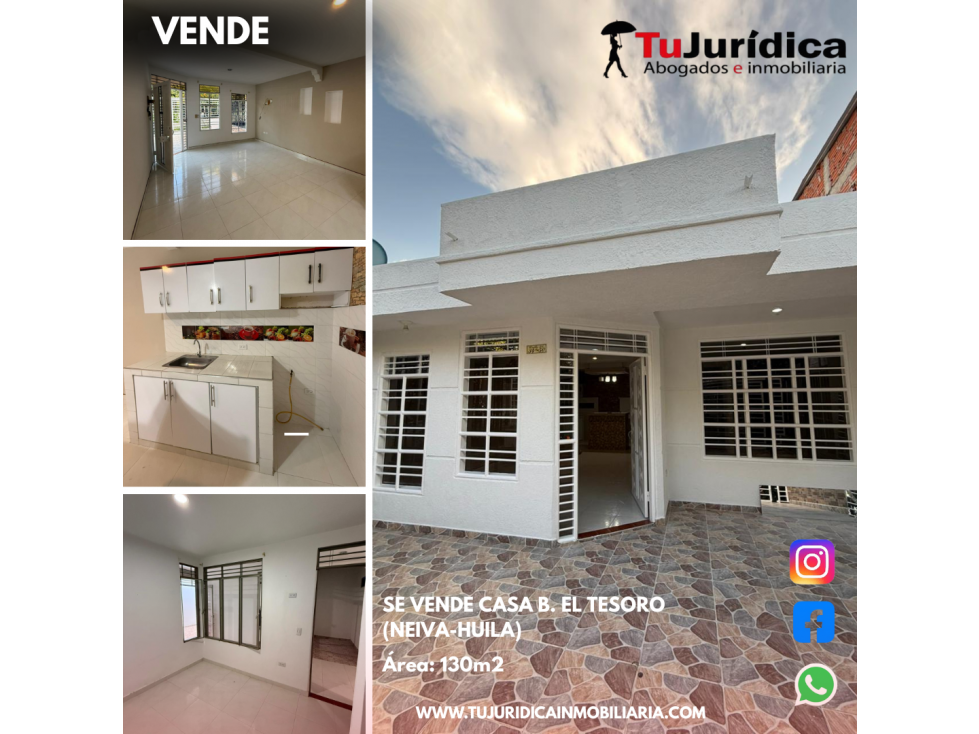 SE VENDE CASA B. ALAMEDA DE MONTE REY (NEIVA-HUILA)