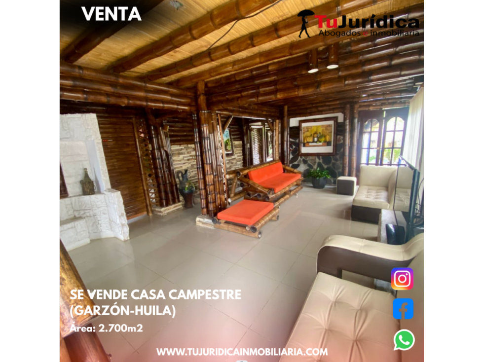 SE VENDE CASA CAMPESTRE (GARZÓN-HUILA) - 2