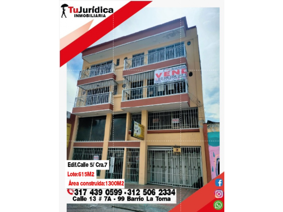 SE ARRIENDA EDIFICIO 4 PISOS CENTRO NEIVA - EDIFICACION INSTITUCIONAL - 2