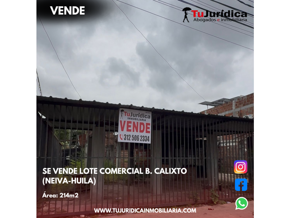 LOTE COMERCIAL B. CALIXTO (NEIVA-HUILA) — foto 2