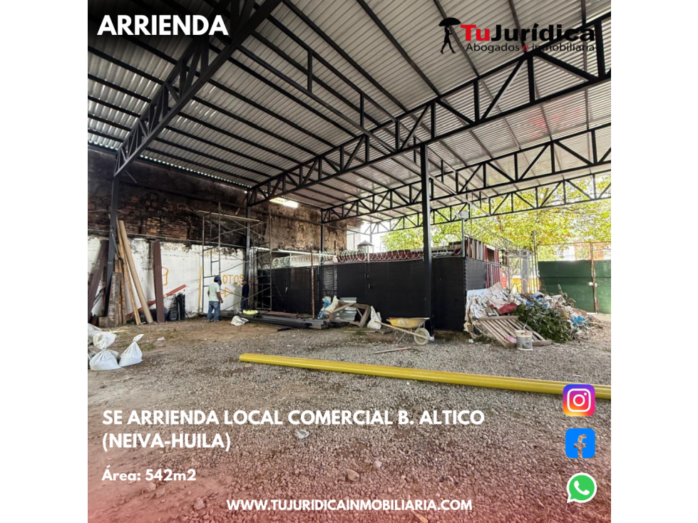 SE ARRIENDA LOCAL COMERCIAL B. ALTICO (NEIVA-HUILA) - 4