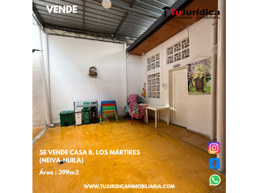 SE VENDE CASA B. MÁRTIRES (NEIVA-HUILA) — foto 2