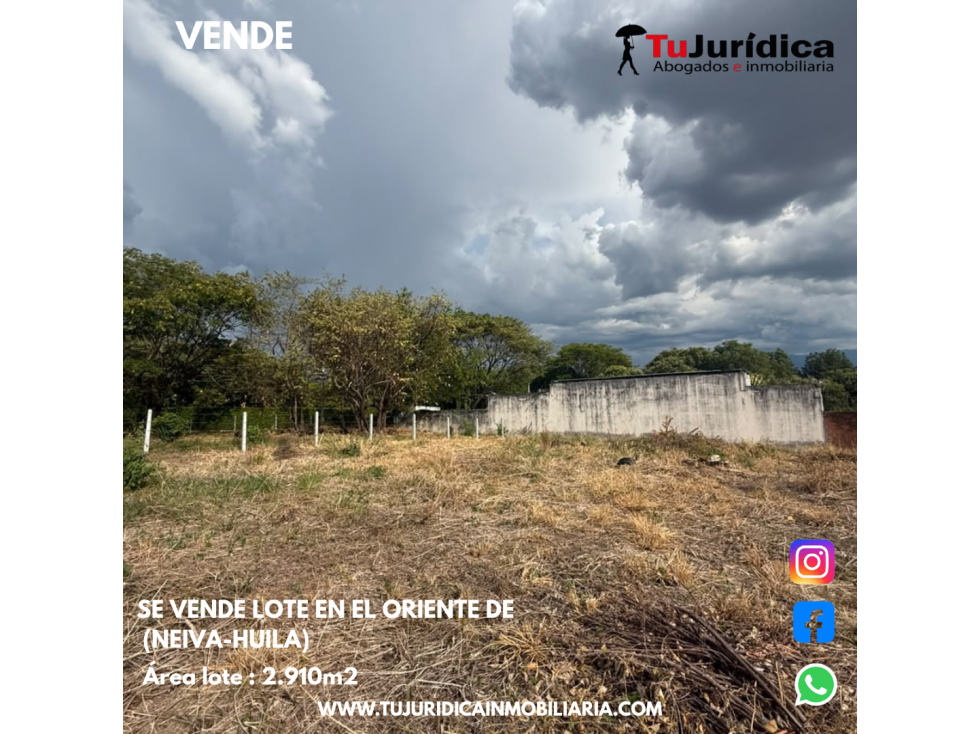 SE VENDE LOTE UBICADO EN EL ORIENTE DE NEIVA - 2