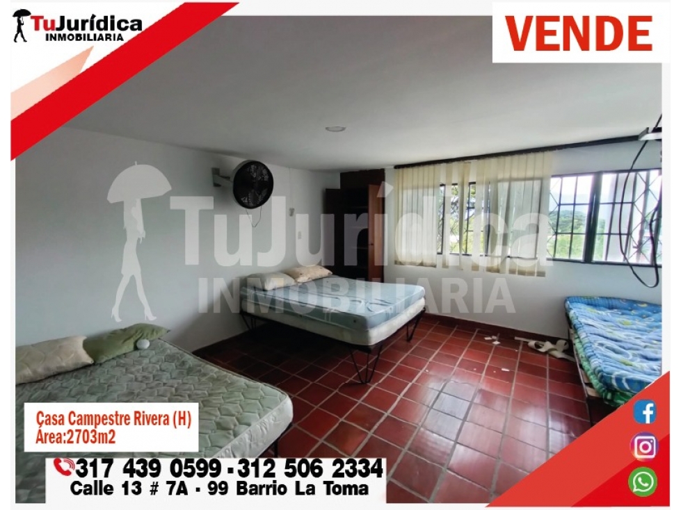 SE VENDE CASA CAMPESTRE - URBANO- RIVERA (HUILA-COL) - 4