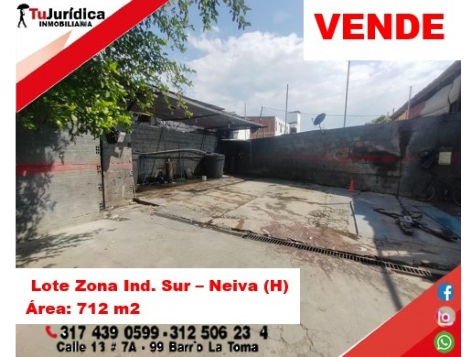 SE VENDE ESPECTACULAR LOTE ZONA INDUSTRIAL SUR - NEIVA (HUILA-COL) - 3