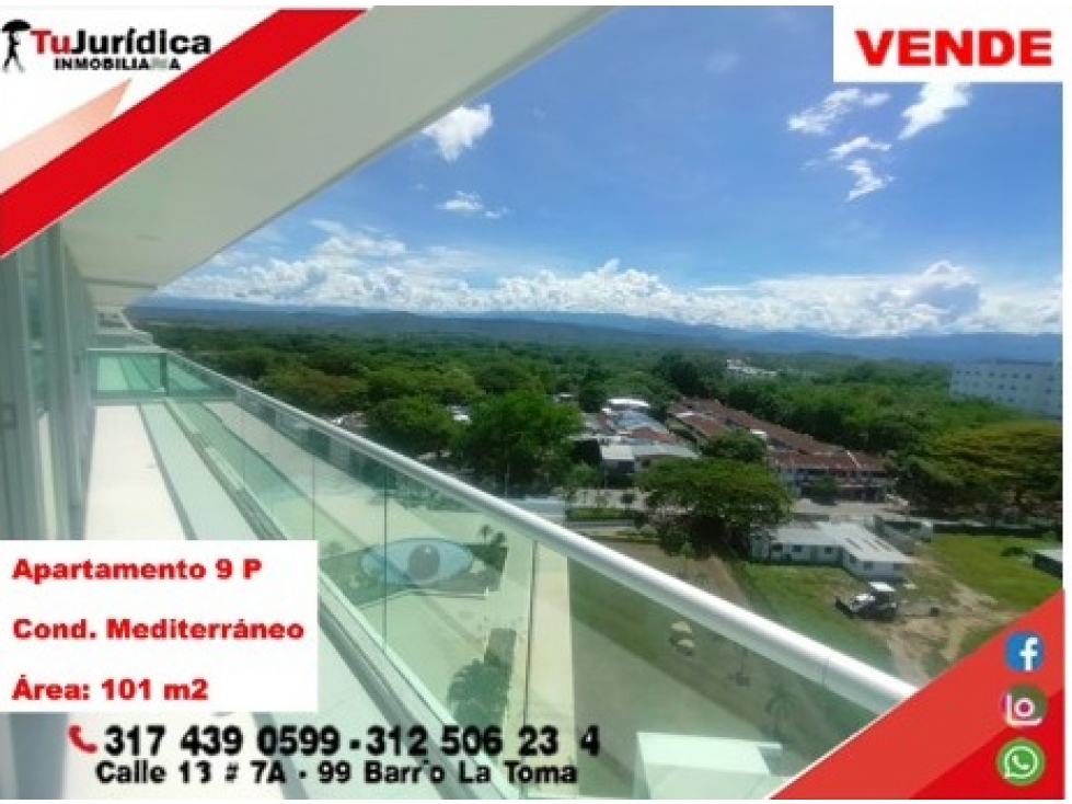 SE VENDE ESPECTACULAR APARTAMENTO - C. RES. MEDITERRANEO - NEIVA (H) - 1