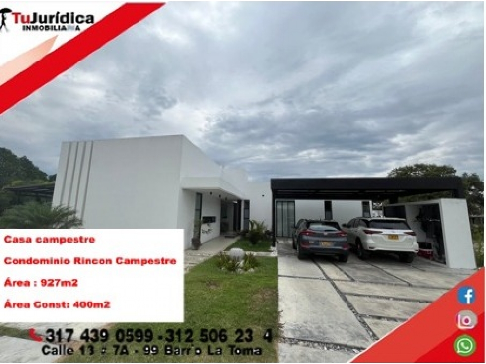 SE VENDE ESPECTACULAR CASA CAMP. - CC RINCON CAMPESTRE - RIVERA (H) - 3