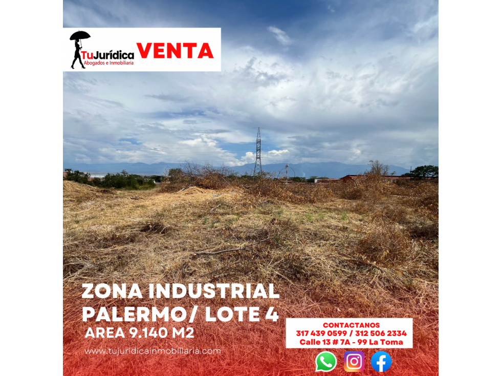 SE VENDE LOTE 4 ZONA INDUSTRIAL PALERMO - 2