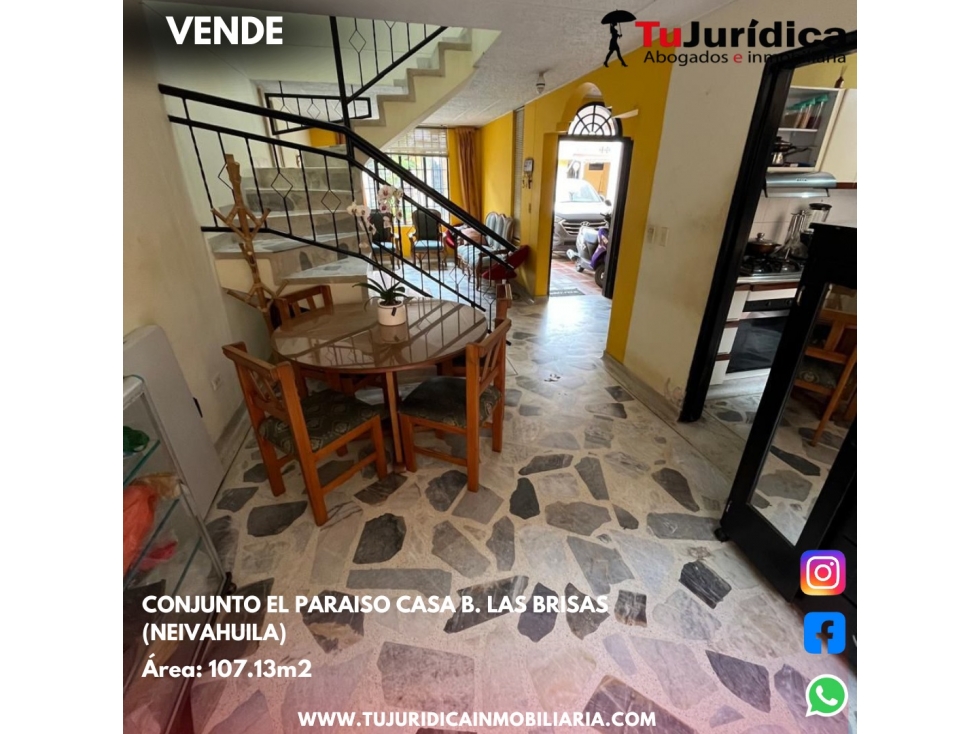 SE VENDE CASA 2P B.LAS BRISAS CONJUNTO EL PARAISO (NEIVA-HUILA) — foto 3