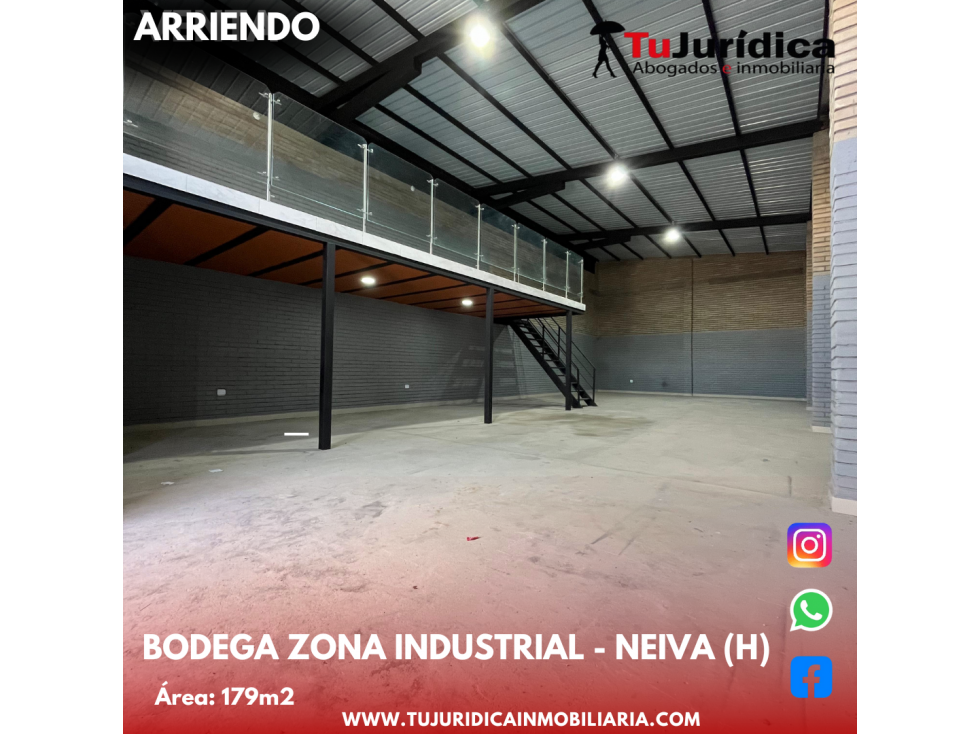 SE ARRIENDA ESPECTACULAR BODEGA ZONA INDUSTRIAL(SUR) NEIVA (HUI-COL) - 4