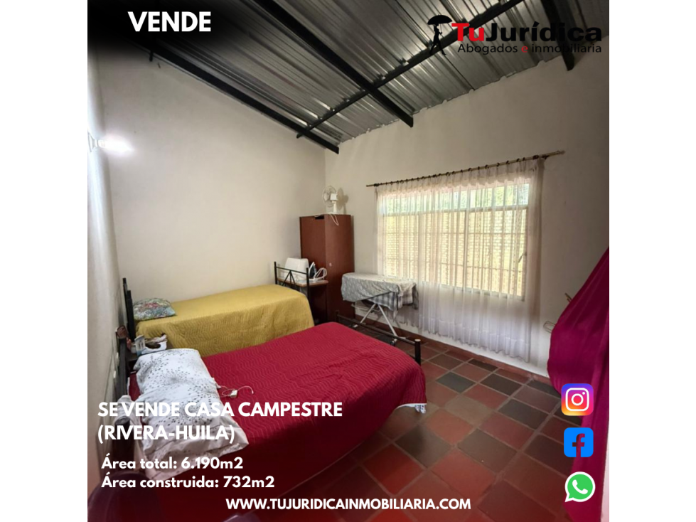 SE VENDE CASA CAMPESTRE VEREDA RIVERITA (RIVERA-HUILA) - 4