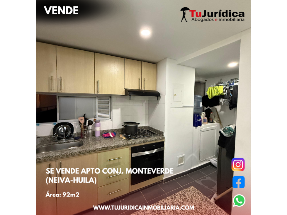 SE VENDE APARTAMENTO CONJUNTO MONTEVERDE (NEIVA-HUILA) — foto 3