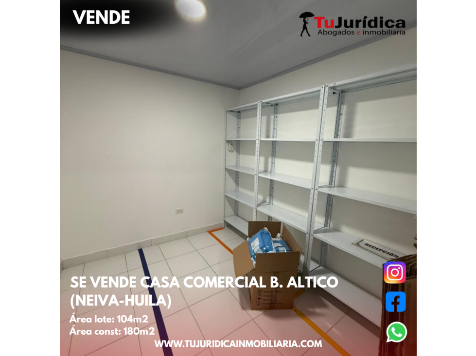SE VENDE CASA COMERCIAL B. ALTICO (NEIVA-HUILA) — foto 4