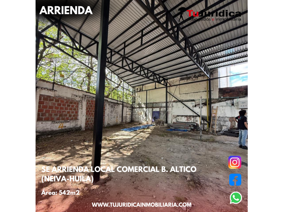 SE ARRIENDA LOCAL COMERCIAL B. ALTICO (NEIVA-HUILA) - 5